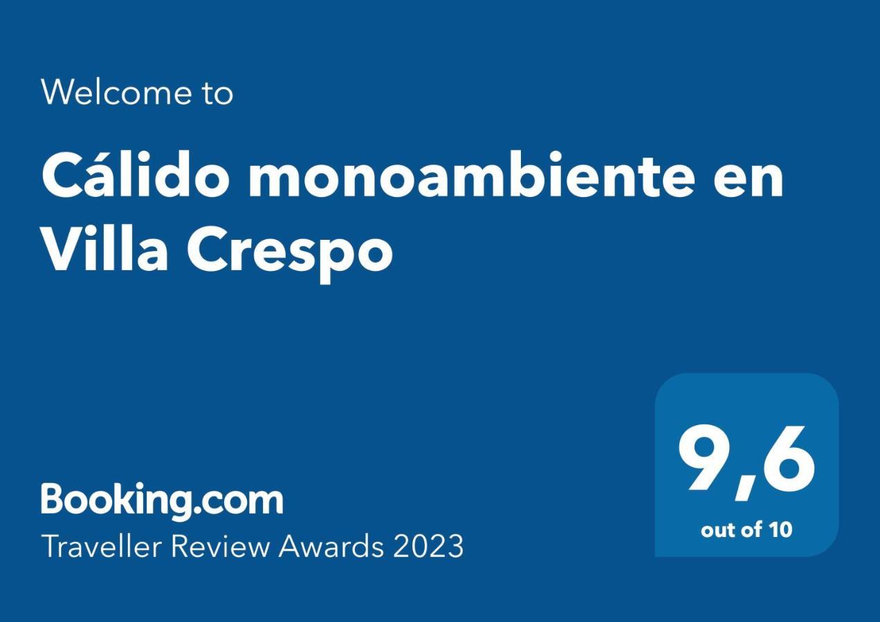 Calido Monoambiente En Villa Crespo Buenos Aires Eksteriør bilde